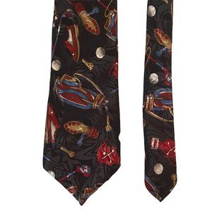 Magnum Men's Novelty Necktie Golf Theme Black 57" x 3.5"